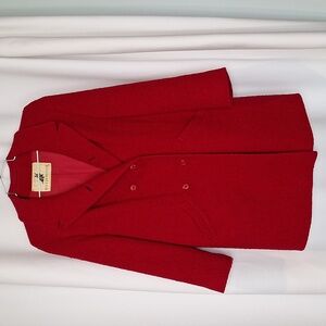 Vintage Rothmoor burgandy/cranberry/ Cherry Red coat